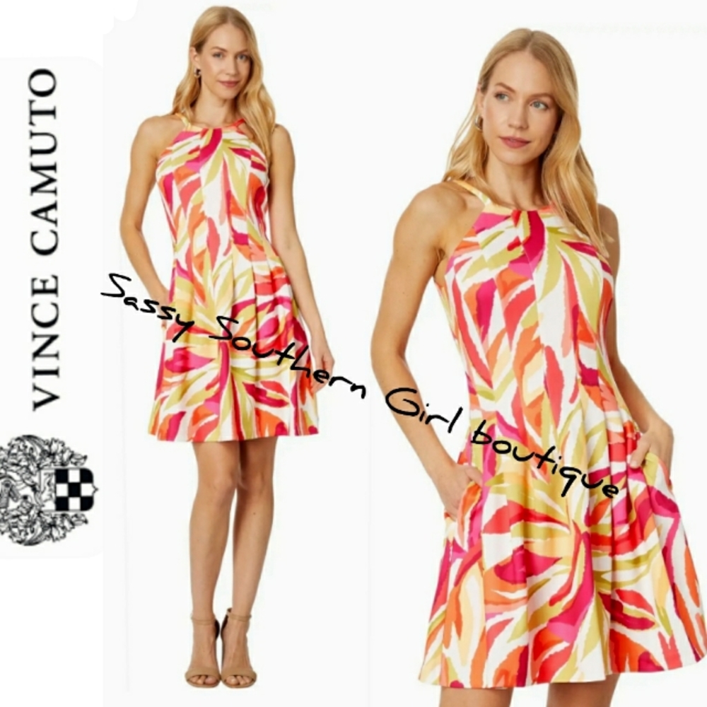 🆕⭐Vince Camuto multicolor fit and flare dress